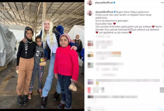 Aleyna Tilki tekrar Hatay'a gidiyor!